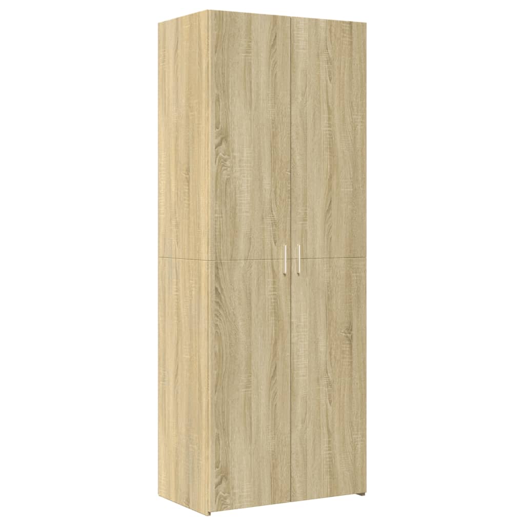 Image Buffet haut chêne sonoma 70x42,5x185 cm bois d'ingénierie | Xios Store SNC vidaXL Xios Store SNC