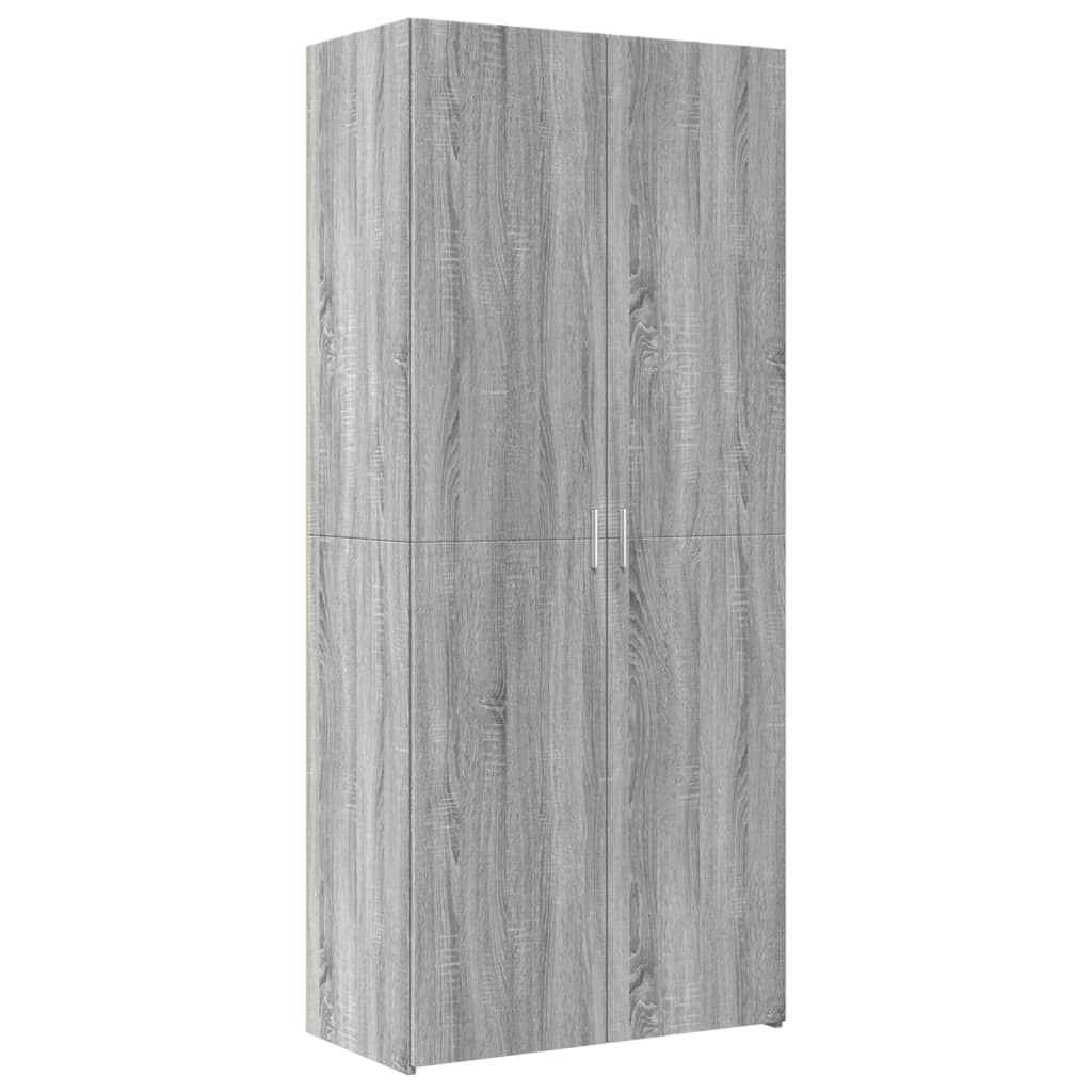 Image Buffet haut sonoma gris 80x42,5x185 cm bois d'ingénierie | Xios Store SNC vidaXL Xios Store SNC