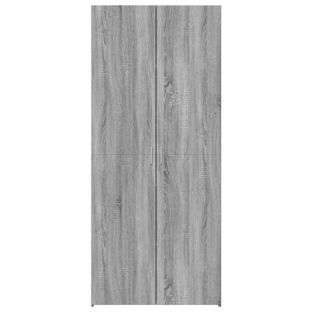 Image Buffet haut sonoma gris 80x42,5x185 cm bois d'ingénierie | Xios Store SNC vidaXL Xios Store SNC