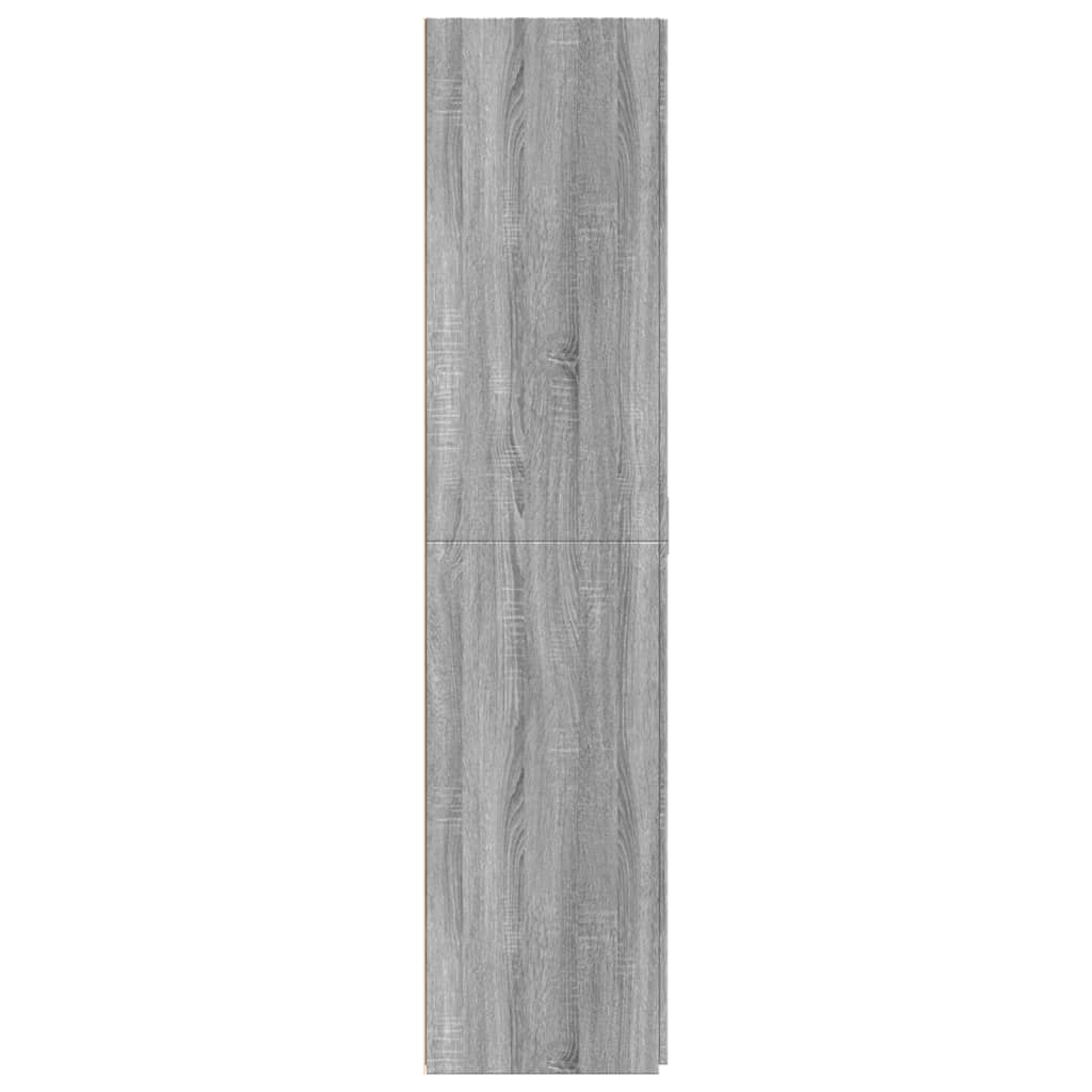 Image Buffet haut sonoma gris 80x42,5x185 cm bois d'ingénierie | Xios Store SNC vidaXL Xios Store SNC