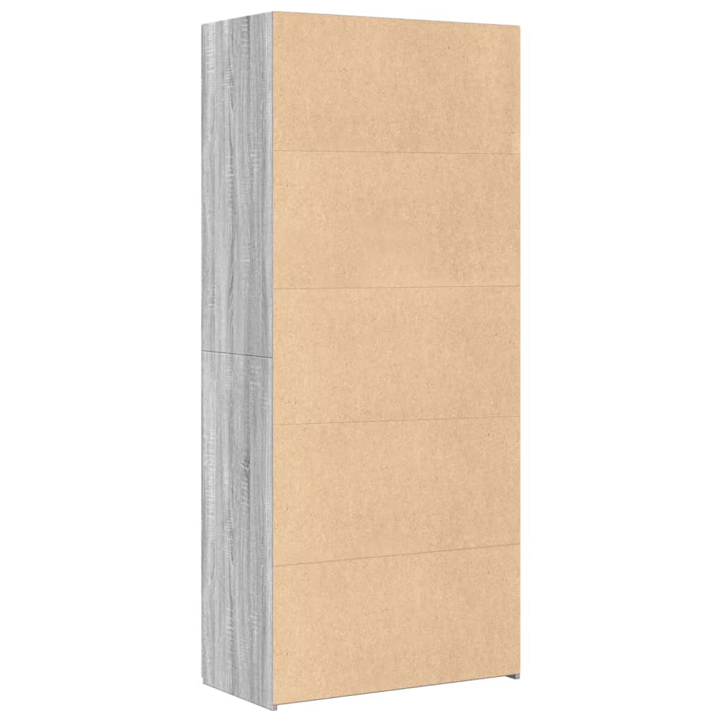 Image Buffet haut sonoma gris 80x42,5x185 cm bois d'ingénierie | Xios Store SNC vidaXL Xios Store SNC