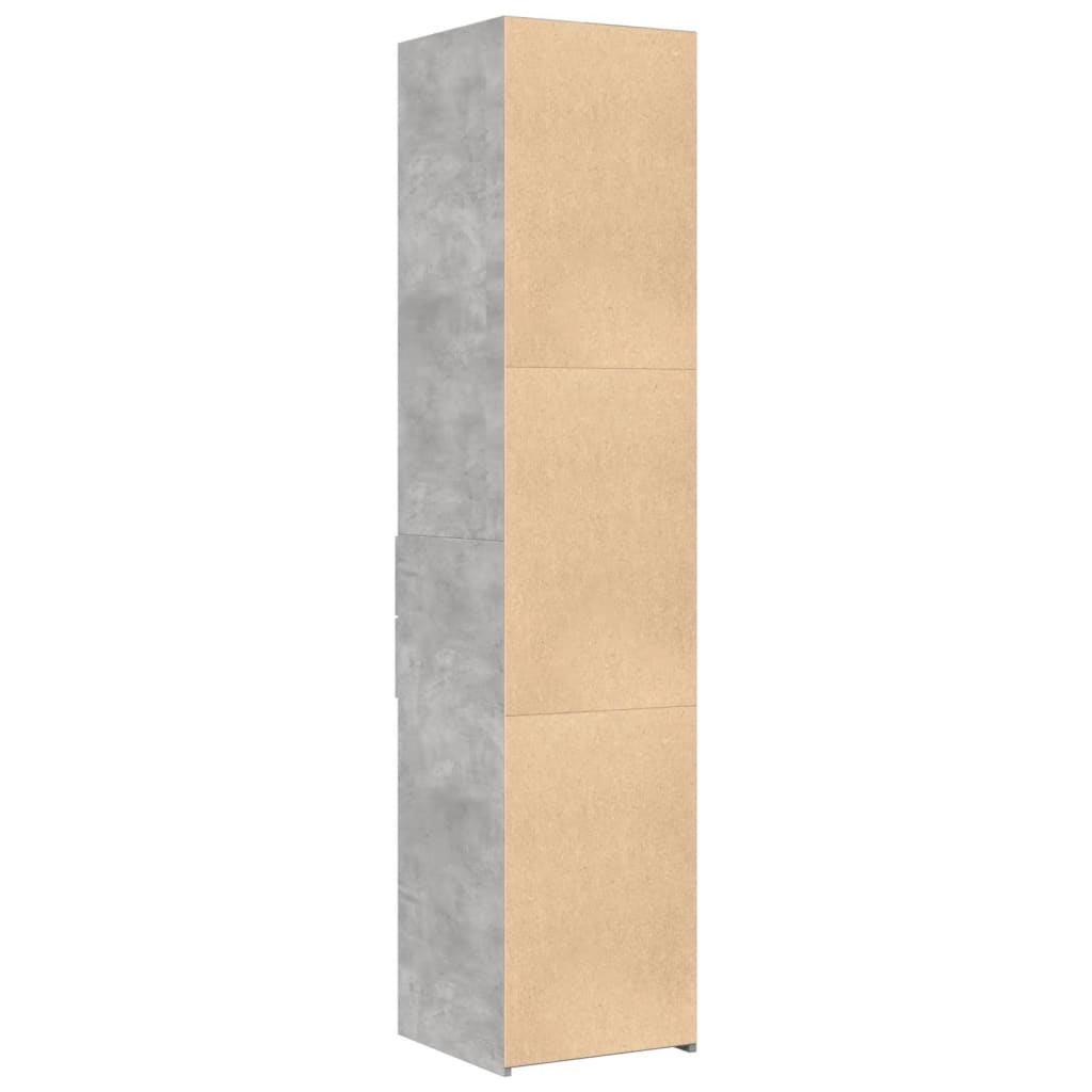 Image Buffet haut gris béton 40x42,5x185 cm bois d'ingénierie | Xios Store SNC vidaXL Xios Store SNC