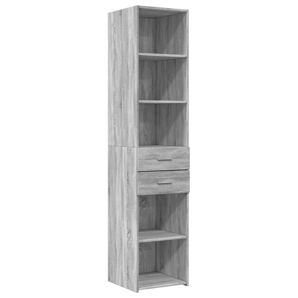 Image Buffet haut sonoma gris 40x42,5x185 cm bois d'ingénierie | Xios Store SNC vidaXL Xios Store SNC