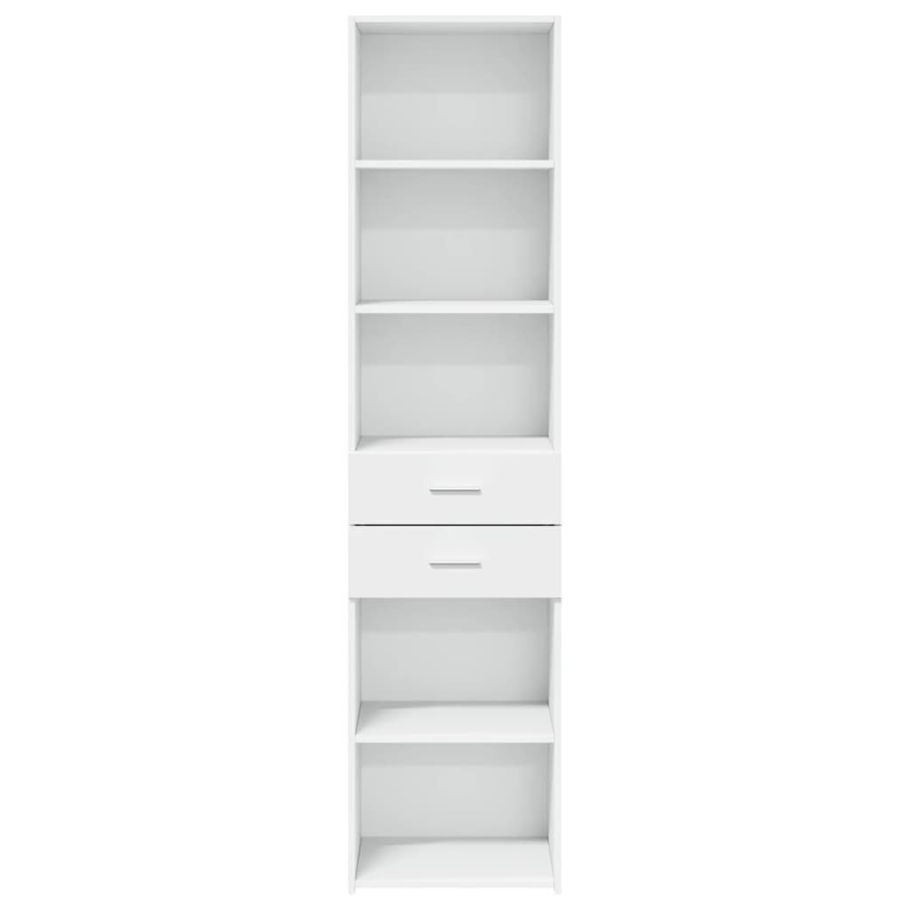 Image Buffet haut blanc 45x42,5x185 cm bois d'ingénierie | Xios Store SNC vidaXL Xios Store SNC