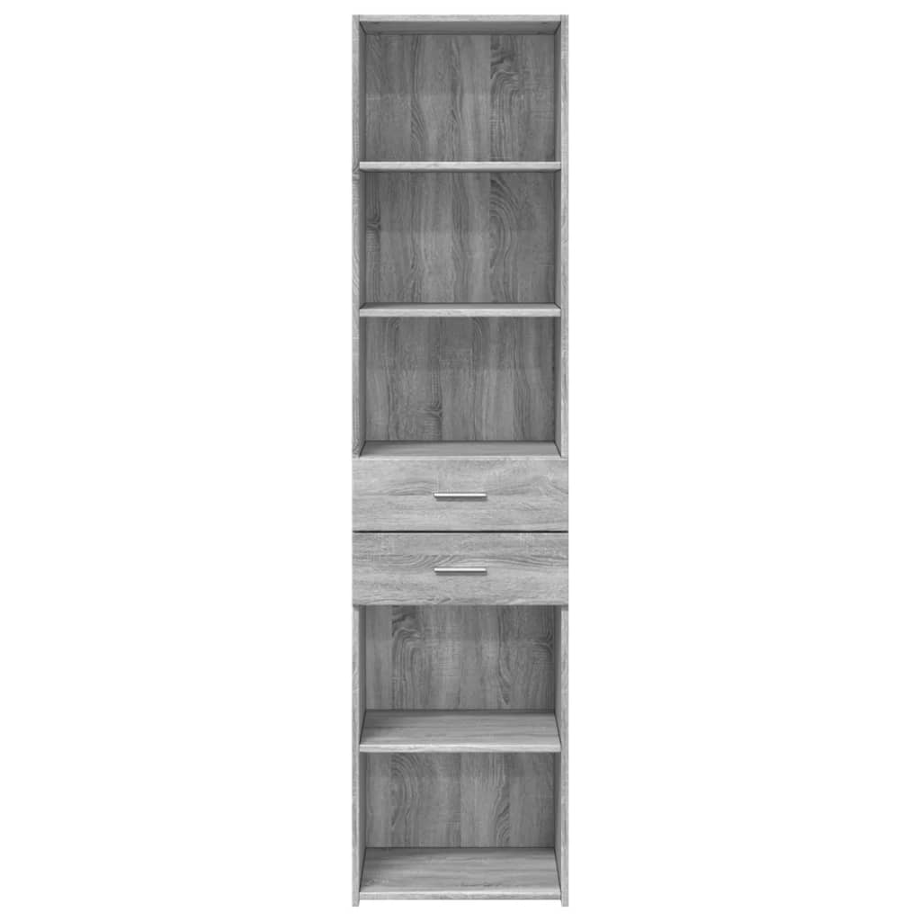 Image Buffet haut sonoma gris 45x42,5x185 cm bois d'ingénierie | Xios Store SNC vidaXL Xios Store SNC