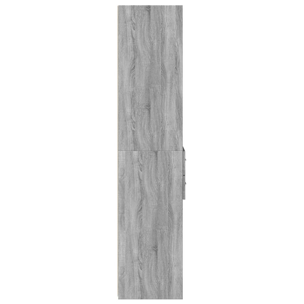 Image Buffet haut sonoma gris 45x42,5x185 cm bois d'ingénierie | Xios Store SNC vidaXL Xios Store SNC