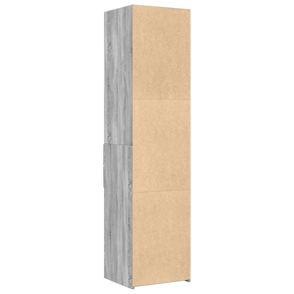 Image Buffet haut sonoma gris 45x42,5x185 cm bois d'ingénierie | Xios Store SNC vidaXL Xios Store SNC