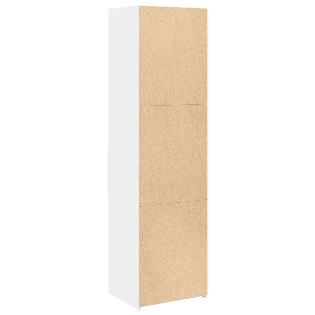 Image Buffet haut blanc 50x42,5x185 cm bois d'ingénierie | Xios Store SNC vidaXL Xios Store SNC