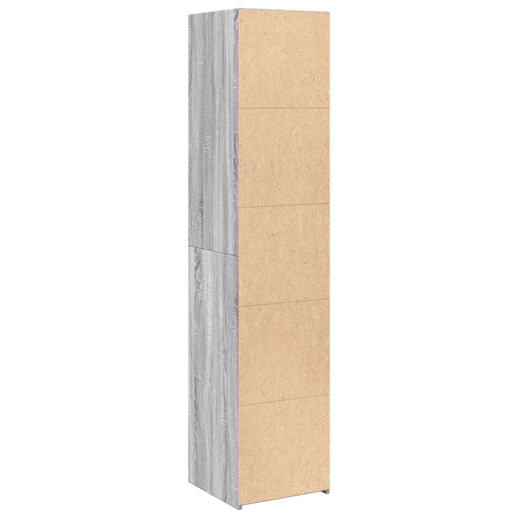 Image Buffet haut sonoma gris 40x41x185 cm bois d'ingénierie | Xios Store SNC vidaXL Xios Store SNC