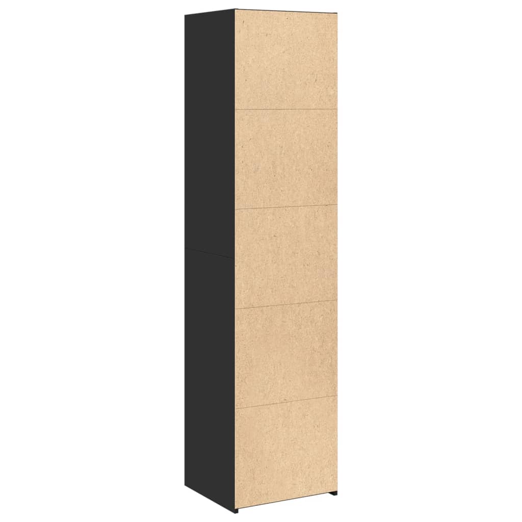 Image Buffet haut noir 45x41x185 cm bois d'ingénierie | Xios Store SNC vidaXL Xios Store SNC