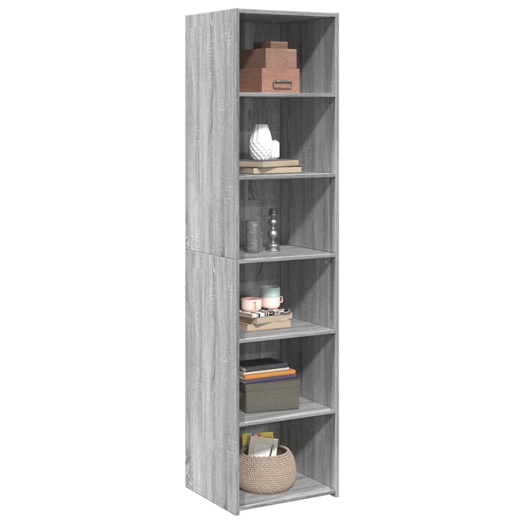 Image Buffet haut sonoma gris 45x41x185 cm bois d'ingénierie | Xios Store SNC vidaXL Xios Store SNC