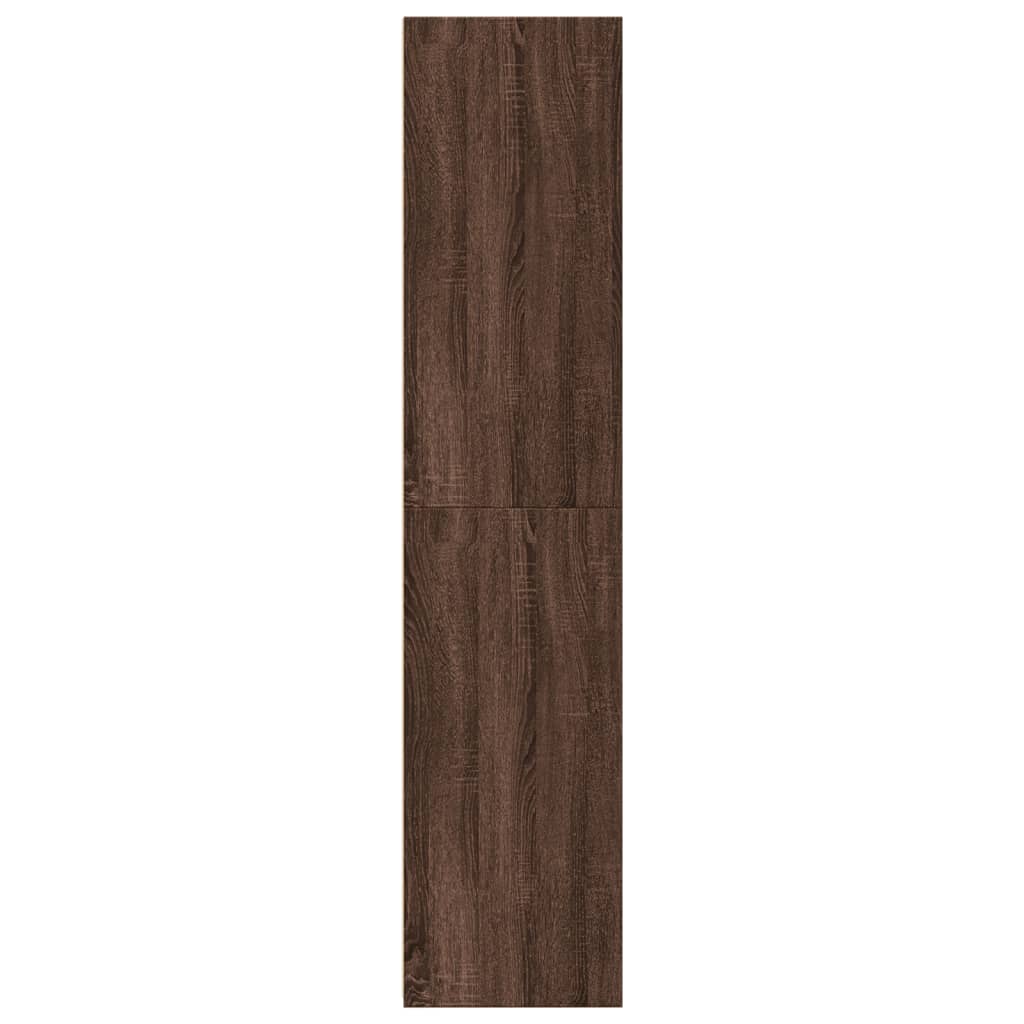 Image Buffet haut chêne marron 45x41x185 cm bois d'ingénierie | Xios Store SNC vidaXL Xios Store SNC