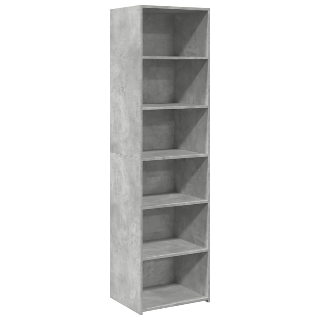 Image Buffet haut gris béton 50x41x185 cm bois d'ingénierie | Xios Store SNC vidaXL Xios Store SNC