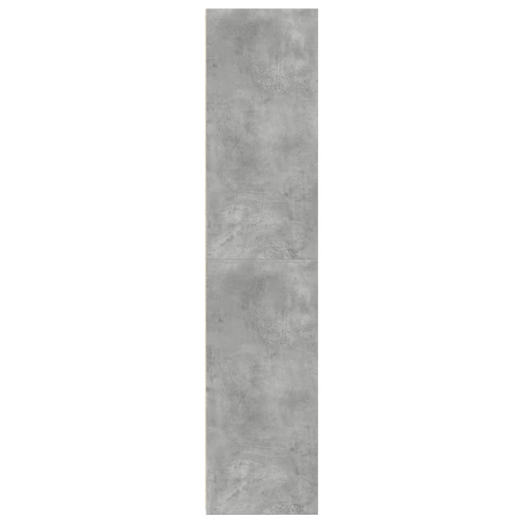 Image Buffet haut gris béton 50x41x185 cm bois d'ingénierie | Xios Store SNC vidaXL Xios Store SNC