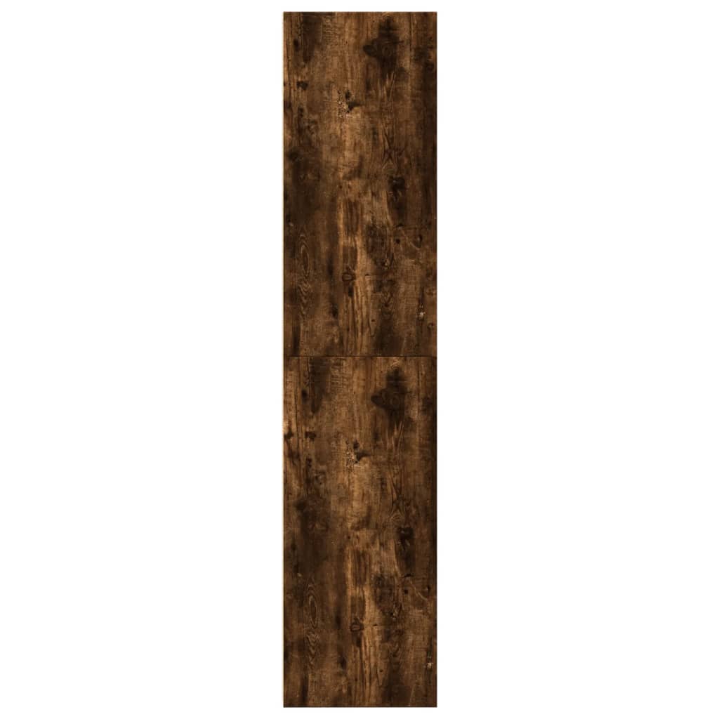 Image Buffet haut chêne fumé 50x41x185 cm bois d'ingénierie | Xios Store SNC vidaXL Xios Store SNC