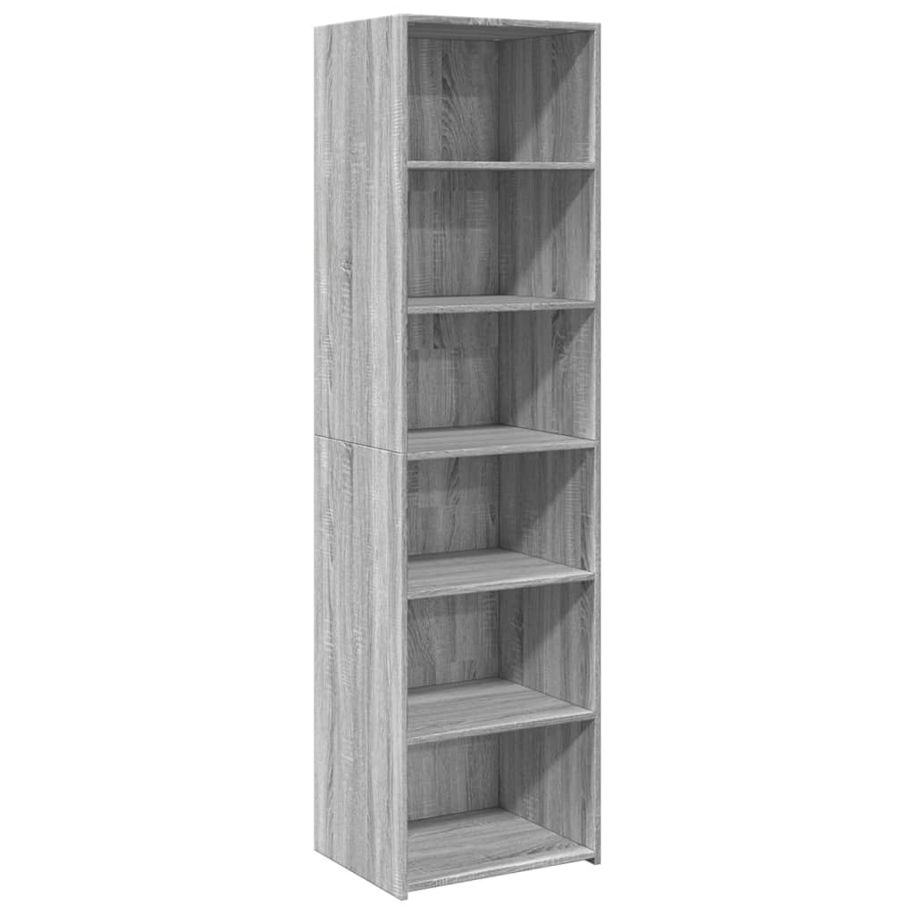 Image Buffet haut sonoma gris 50x41x185 cm bois d'ingénierie | Xios Store SNC vidaXL Xios Store SNC