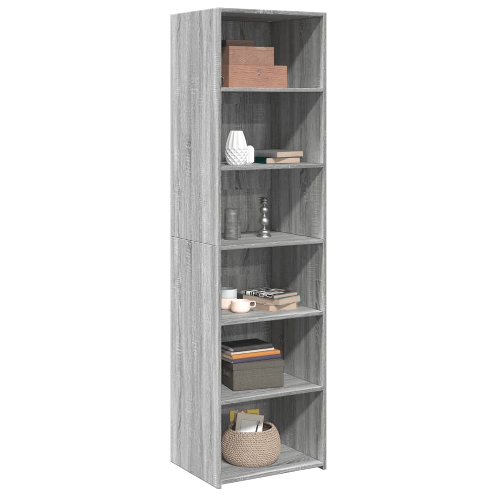 Image Buffet haut sonoma gris 50x41x185 cm bois d'ingénierie | Xios Store SNC vidaXL Xios Store SNC