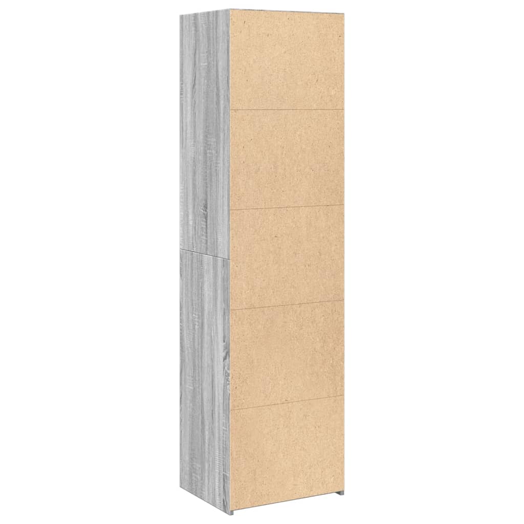 Image Buffet haut sonoma gris 50x41x185 cm bois d'ingénierie | Xios Store SNC vidaXL Xios Store SNC