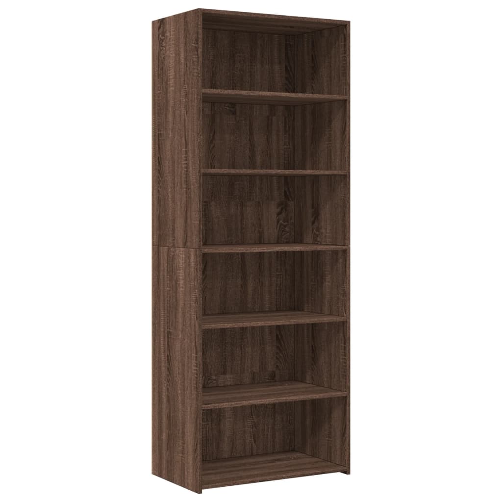 Image Buffet haut chêne marron 70x41x185 cm bois d'ingénierie | Xios Store SNC vidaXL Xios Store SNC