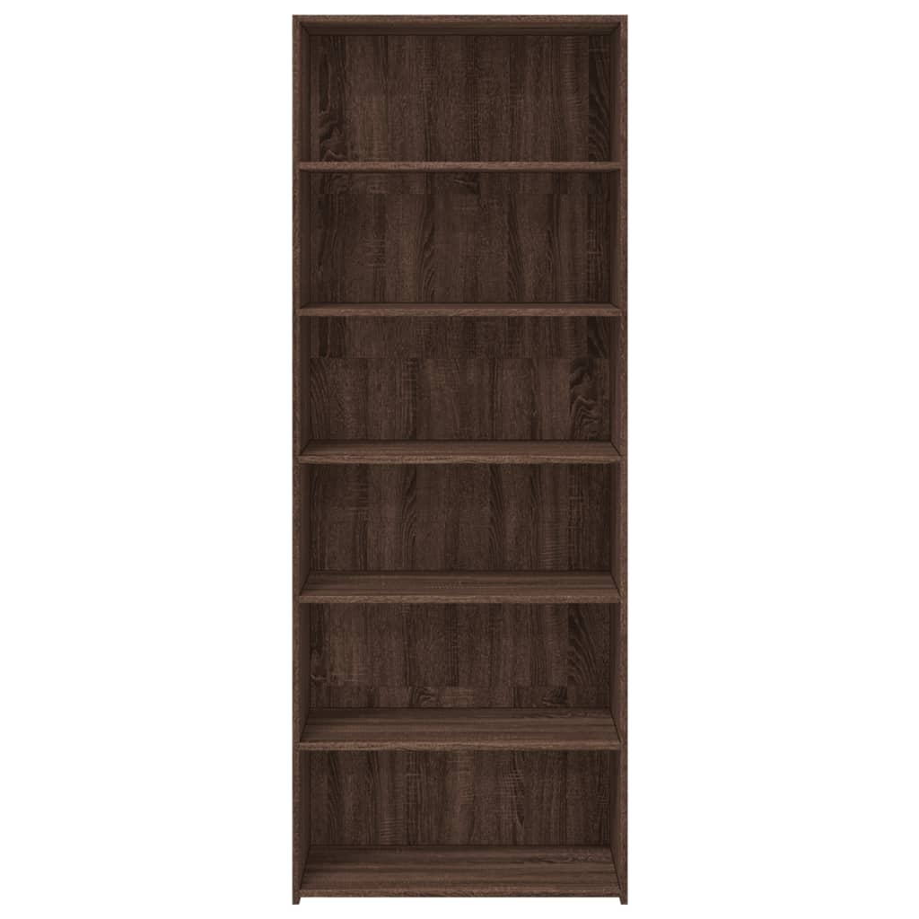 Image Buffet haut chêne marron 70x41x185 cm bois d'ingénierie | Xios Store SNC vidaXL Xios Store SNC