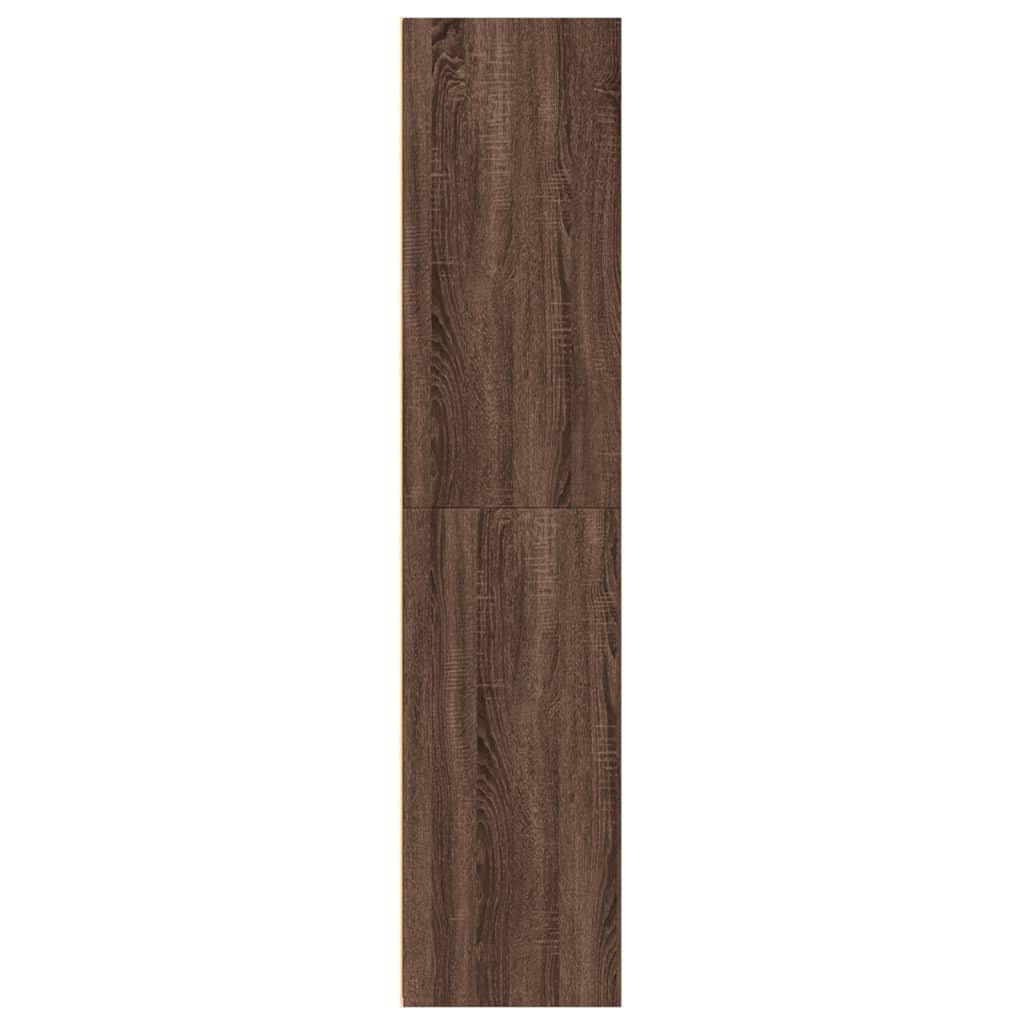 Image Buffet haut chêne marron 70x41x185 cm bois d'ingénierie | Xios Store SNC vidaXL Xios Store SNC