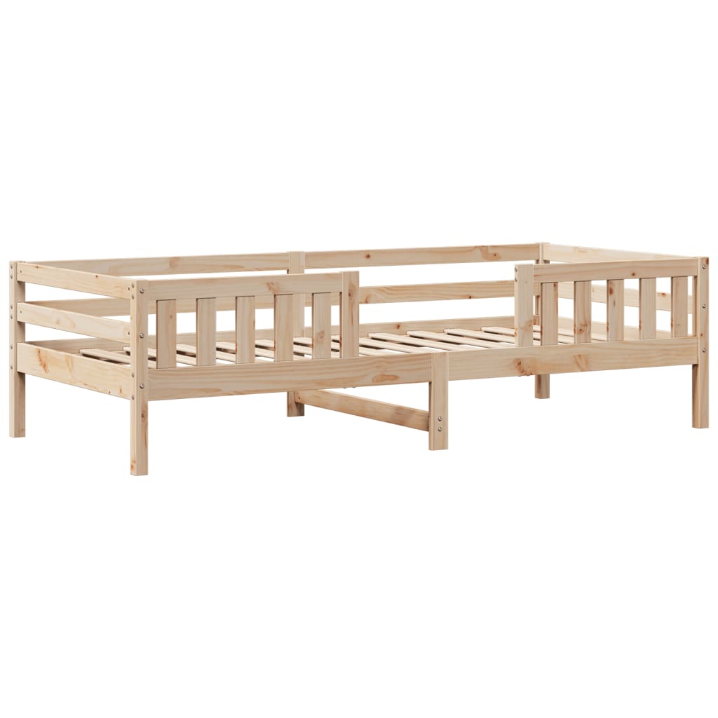 Ensemble de lit et de banc avec toit 75x190 cm bois pin massif Lits & cadres de lit vidaXL   