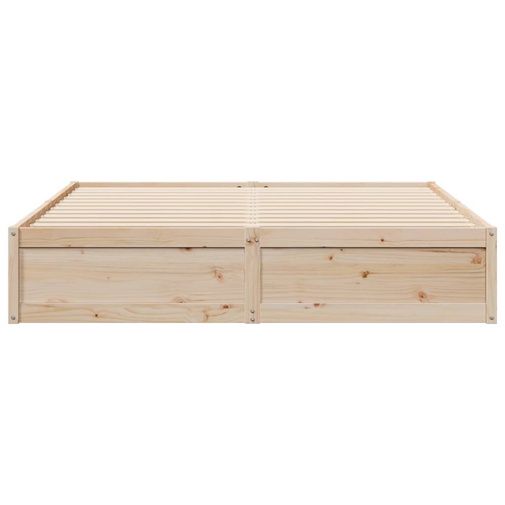 Cadre de lit 200x200 cm bois de pin massif Lits & cadres de lit vidaXL   