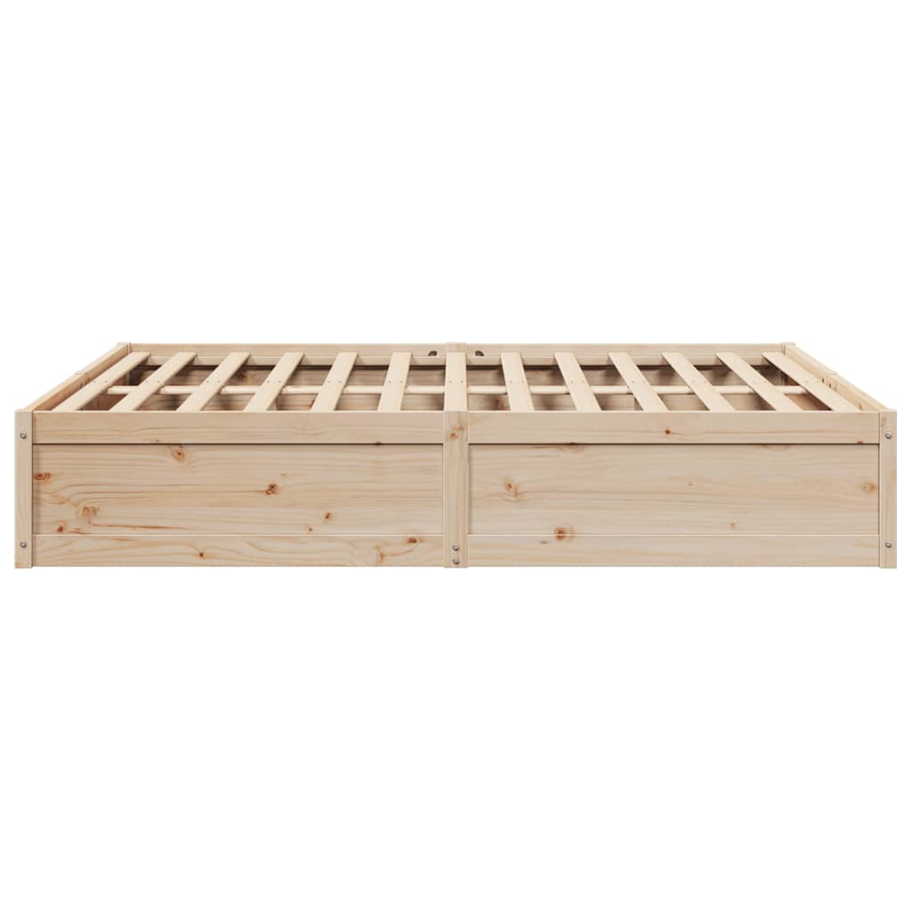 Cadre de lit 200x200 cm bois de pin massif Lits & cadres de lit vidaXL   