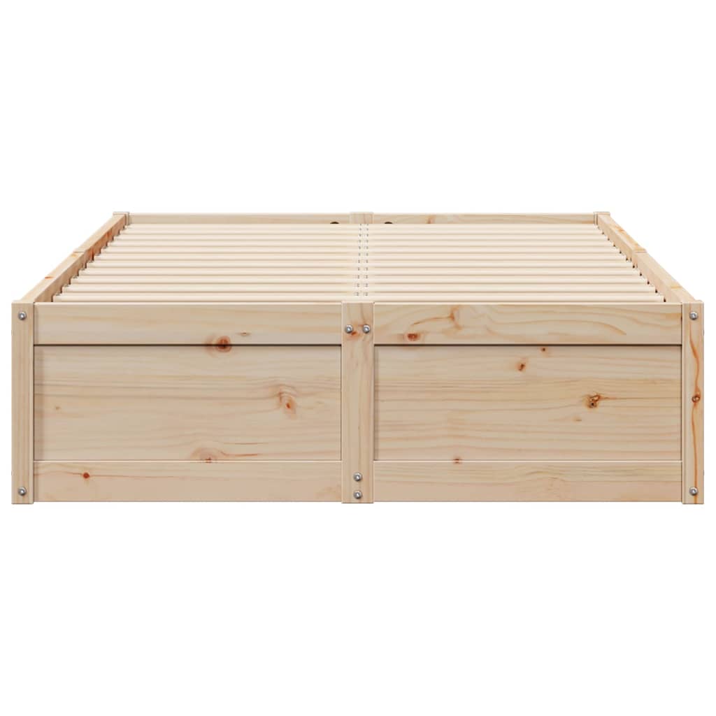 Cadre de lit 120x190 cm Bois de pin massif Lits & cadres de lit vidaXL   