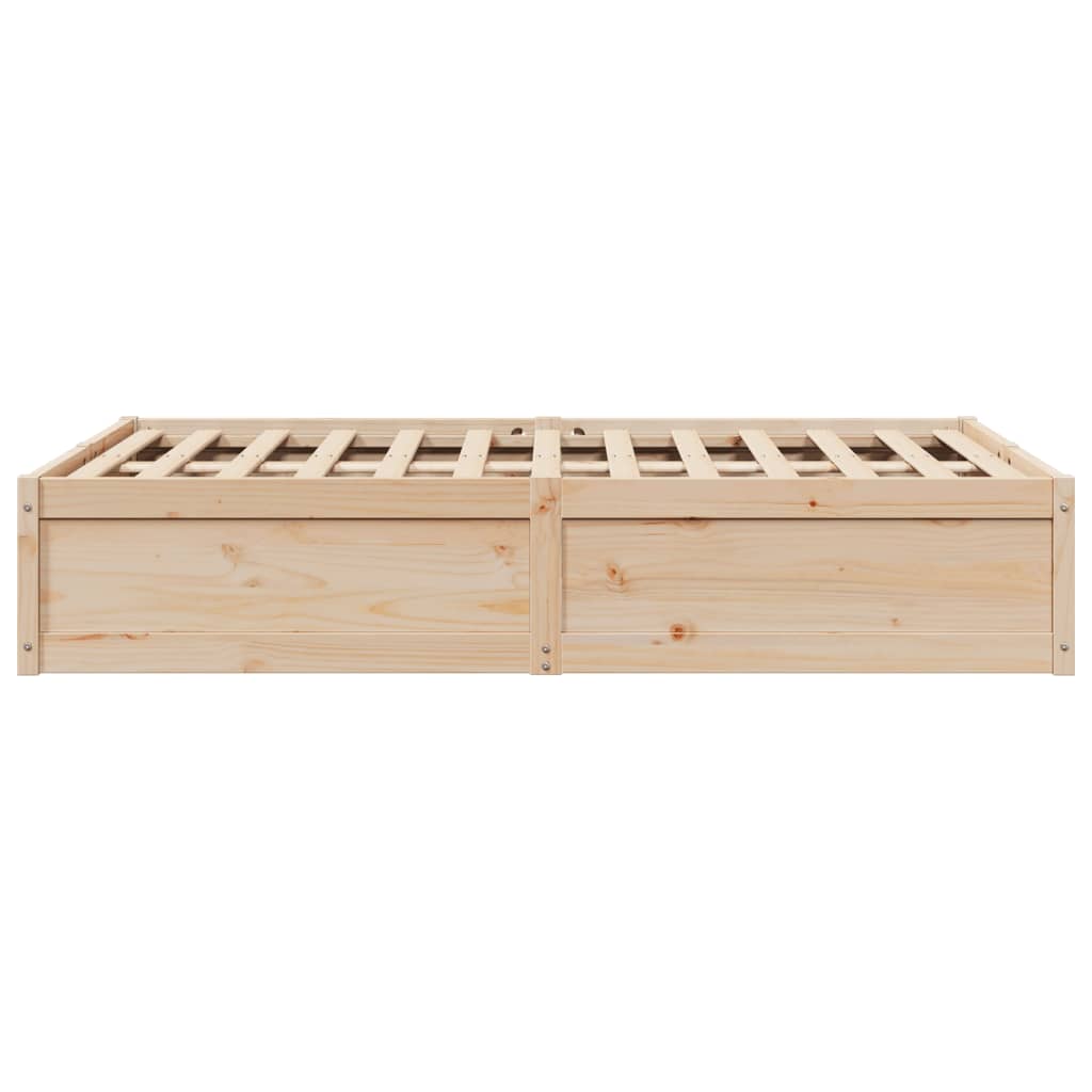 Cadre de lit 120x190 cm Bois de pin massif Lits & cadres de lit vidaXL   