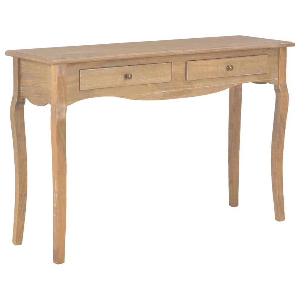 Table console avec 2 tiroirs 110x35x76 cm bois d'ingénierie - Xios Store SNC