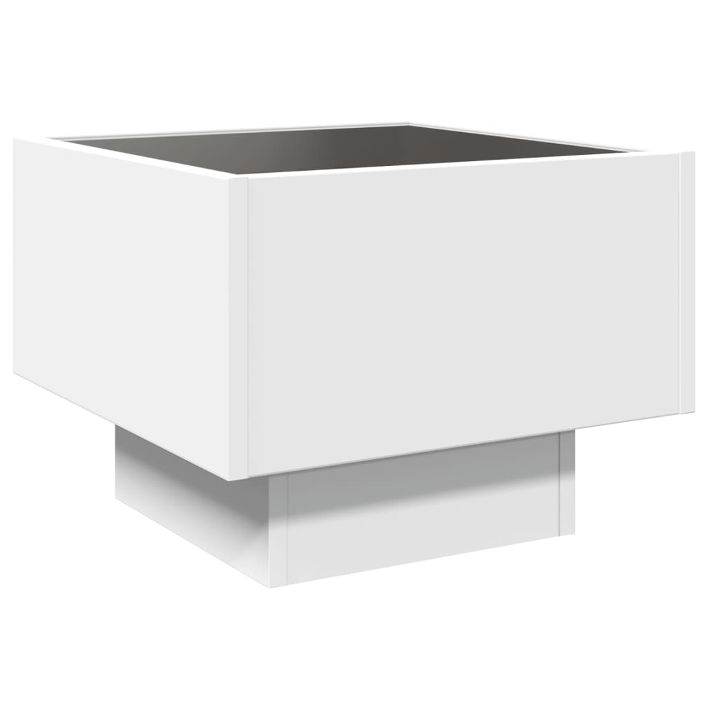 Table d'appoint avec LED blanc 40x40x30 cm bois d'ingénierie Tables basses vidaXL   