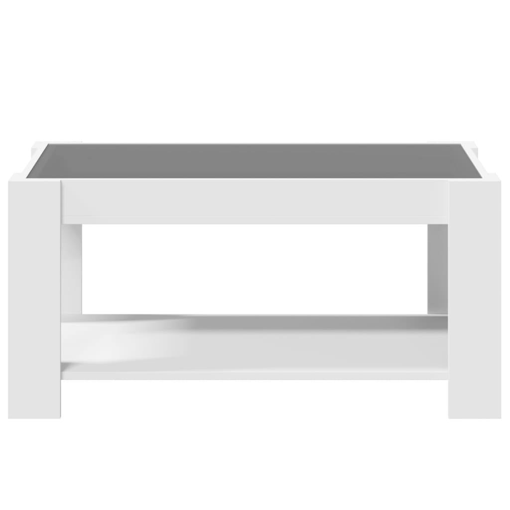 Table basse avec LED blanc 93x53x45 cm bois d'ingénierie Tables basses vidaXL   