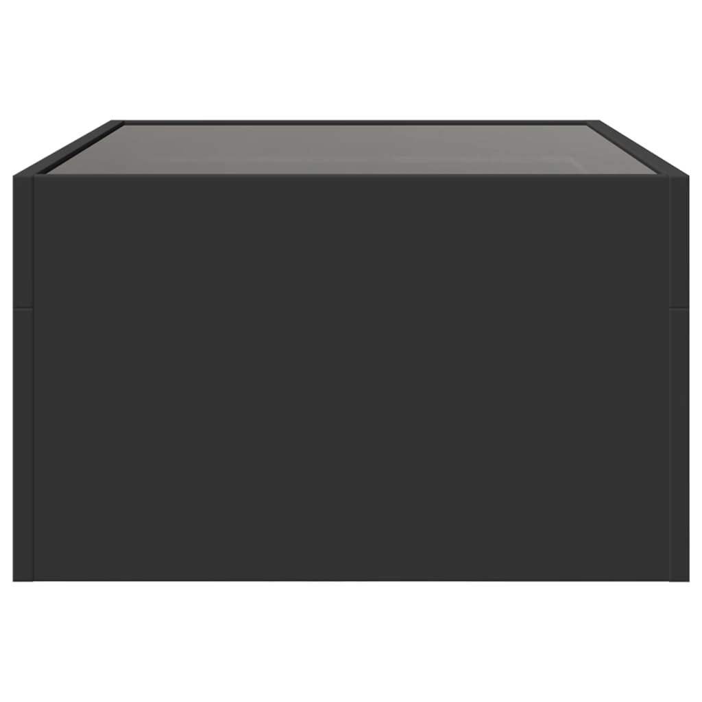 Table basse avec LED infini noir 70x50x30 cm Tables basses vidaXL   