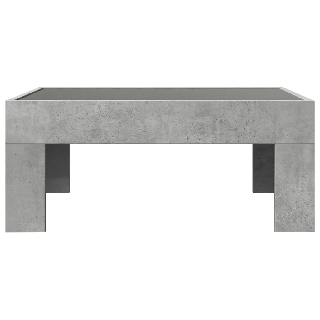 Table basse avec LED infini gris béton 70x50x30 cm Tables basses vidaXL   