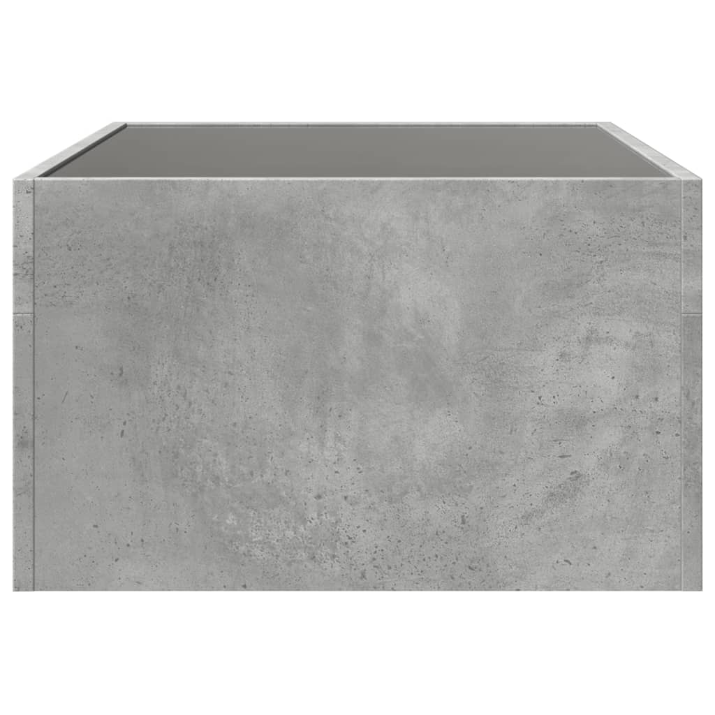 Table basse avec LED infini gris béton 70x50x30 cm Tables basses vidaXL   