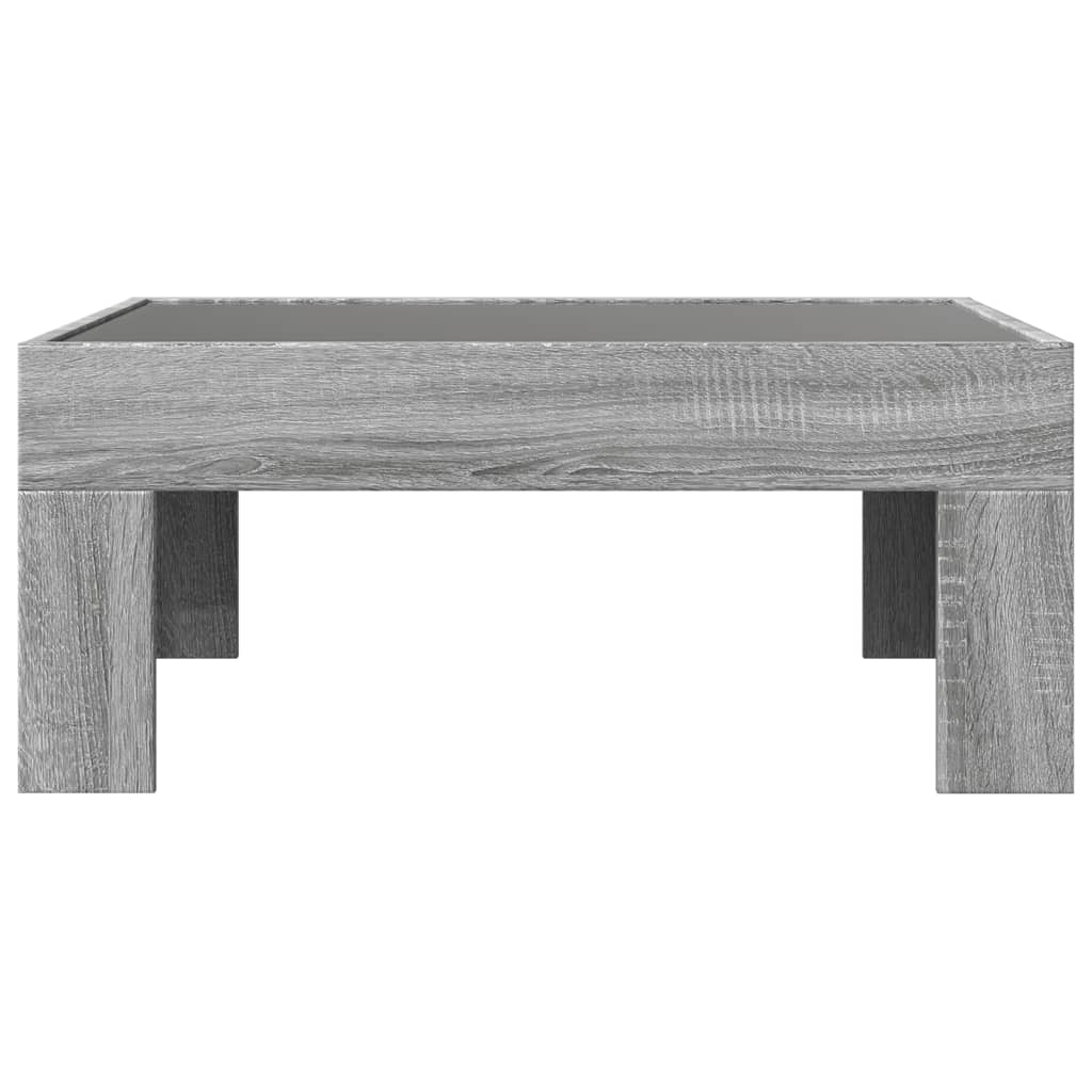 Table basse avec LED infini sonoma gris 70x50x30 cm Tables basses vidaXL   