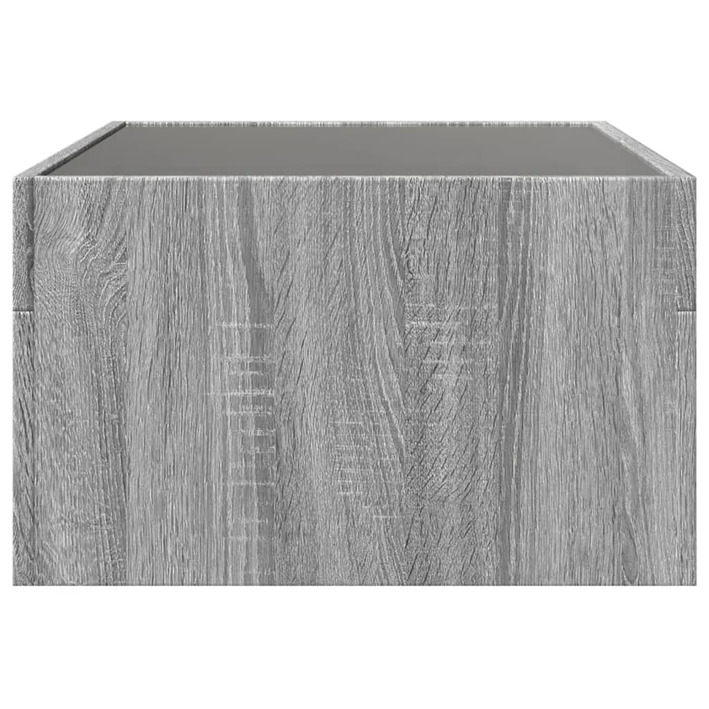 Table basse avec LED infini sonoma gris 70x50x30 cm Tables basses vidaXL   