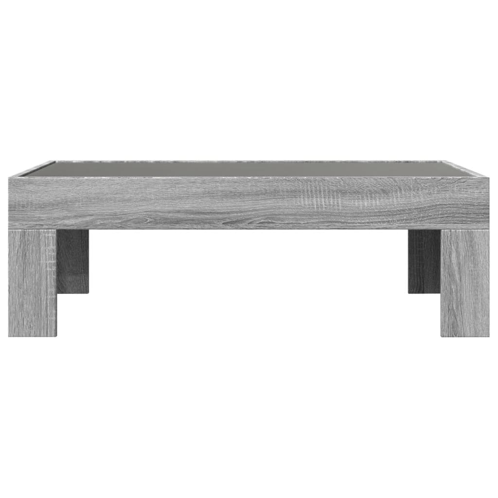 Table basse avec LED infini sonoma gris 90x50x30 cm Tables basses vidaXL   