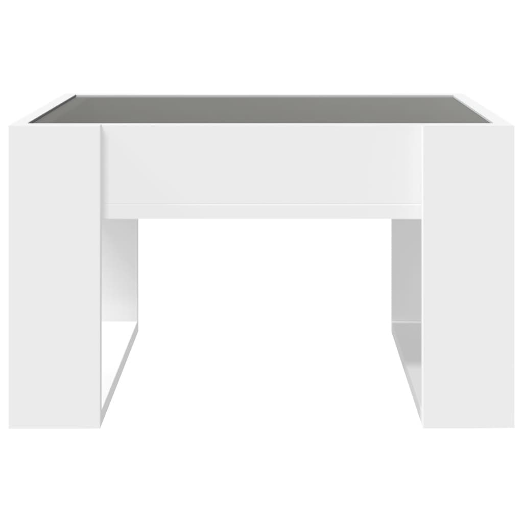 Table basse avec LED infini blanc 50x53x30 cm Tables basses vidaXL   