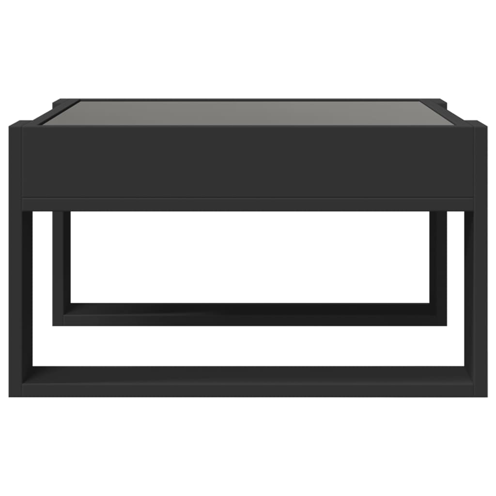 Table basse avec LED infini noir 50x53x30 cm Tables basses vidaXL   