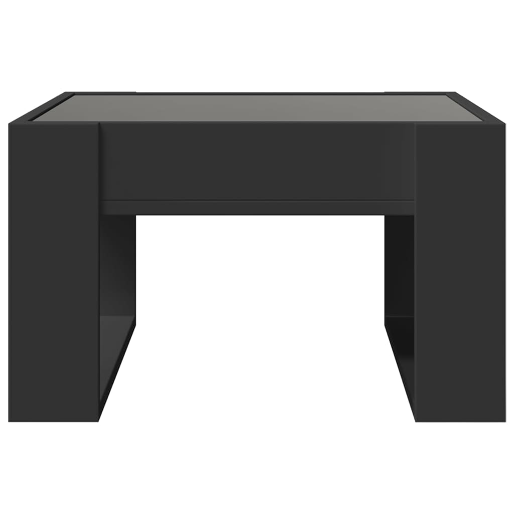 Table basse avec LED infini noir 50x53x30 cm Tables basses vidaXL   