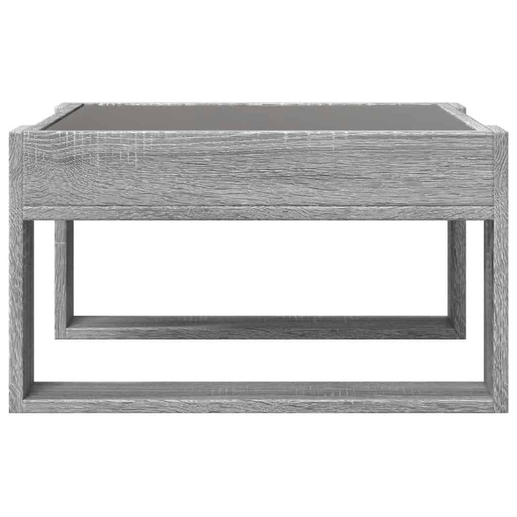 Table basse avec LED infini sonoma gris 50x53x30 cm Tables basses vidaXL   