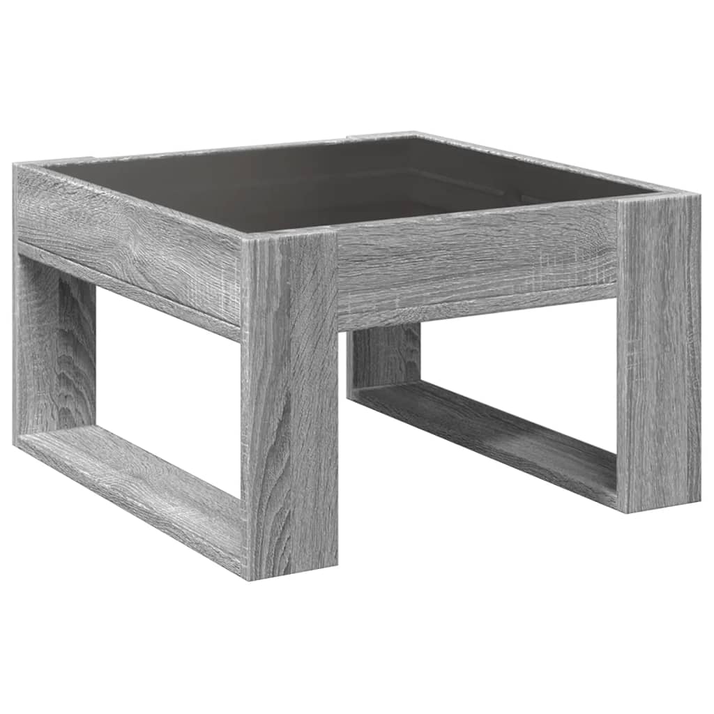 Table basse avec LED infini sonoma gris 50x53x30 cm Tables basses vidaXL   