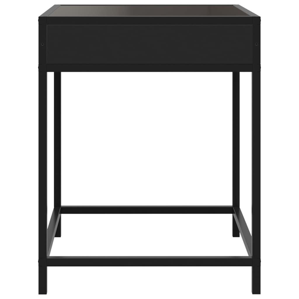 Table basse avec LED Infinity noir 40x40x51 cm Tables basses vidaXL   