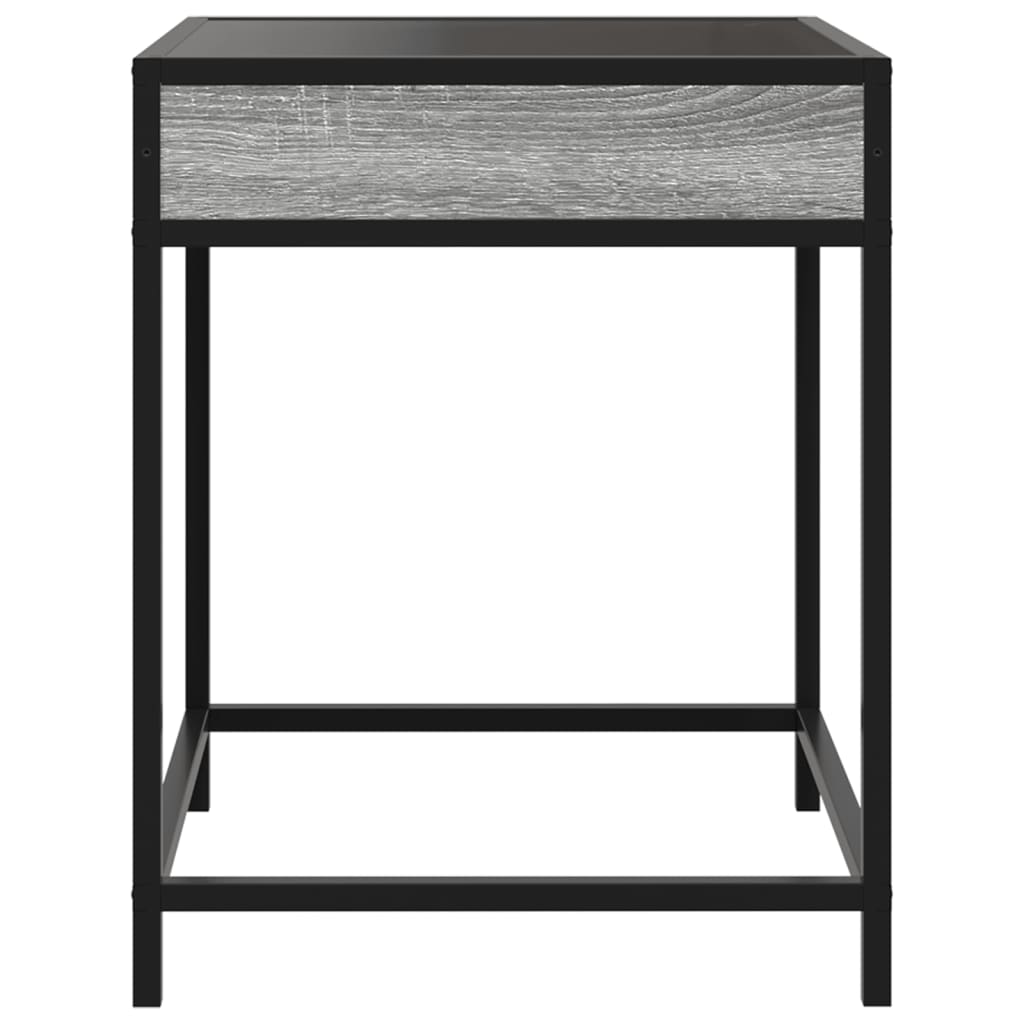 Table basse avec LED Infinity sonoma gris 40x40x51 cm Tables basses vidaXL   