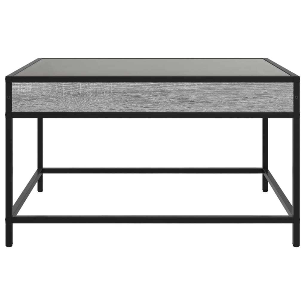 Table basse avec LED infini sonoma gris 70x50x41 cm Tables basses vidaXL   