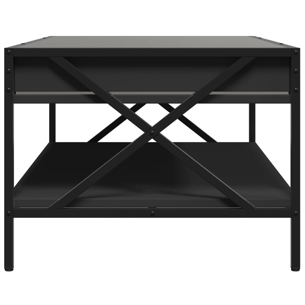 Table basse avec LED infini noir 90x50x38 cm Tables basses vidaXL   