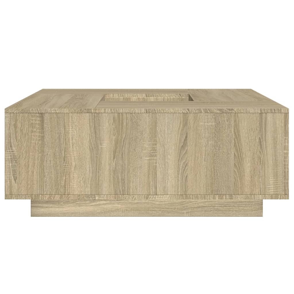 Table basse chêne sonoma 100x100x40 cm bois d'ingénierie Tables basses vidaXL   