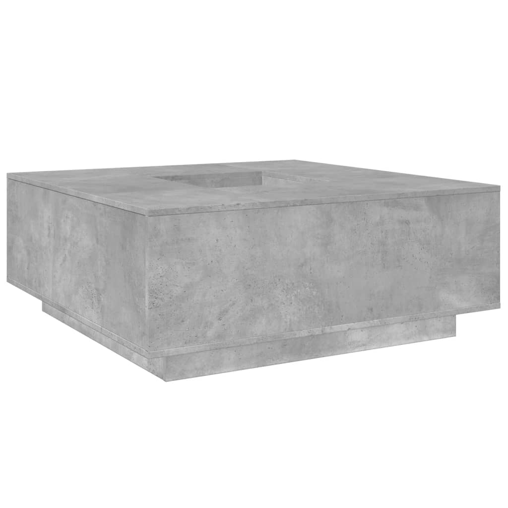 Table basse gris béton 100x100x40 cm bois d'ingénierie Tables basses vidaXL   